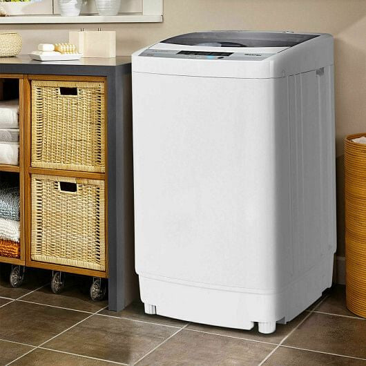12 lbs Full-automatic Washing Machine with 10 Wash Programs-0