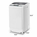 12 lbs Full-automatic Washing Machine with 10 Wash Programs-2