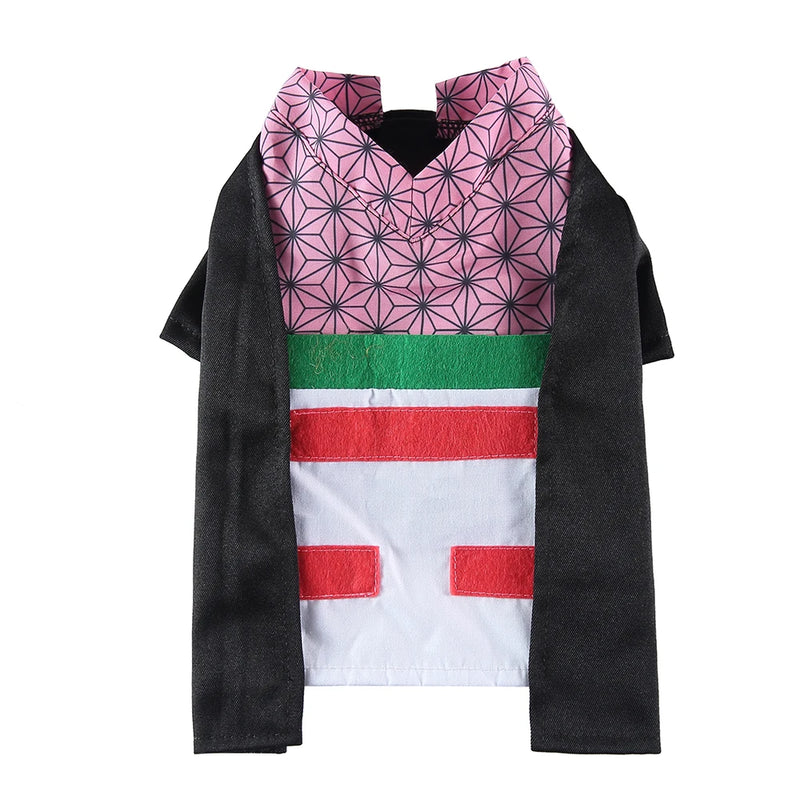Pet Halloween Costume for Small Dogs and Cats – Cosplay Outfit for Puppy Kitten Japanese Kimono  Dress Up