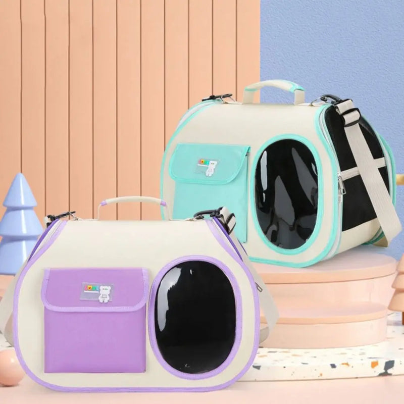 Fashionable Cat Carrying Bag Breathable Large Capacity Cat Backpack Lightweight Foldable Dog Carrier Bag Puppy