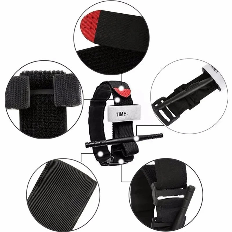 Portable safety tourniquet, life-saving tactics, combat tourniquet, rotatingmedical emergency belt, outdoorcampingandexploration