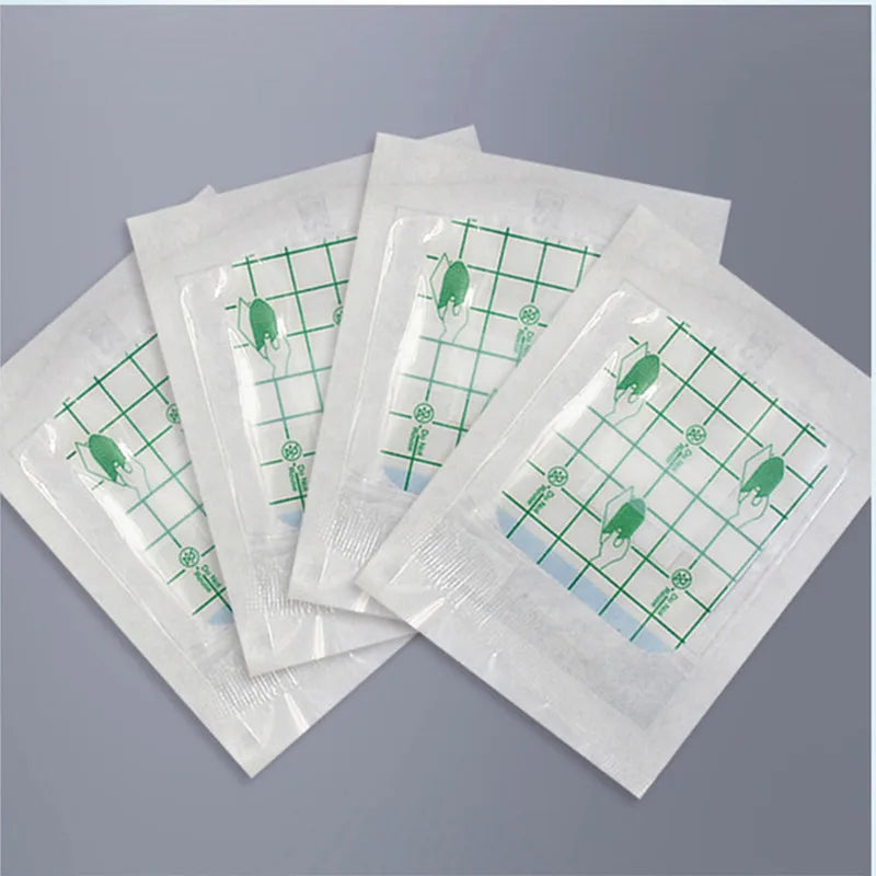 10pcs Wound Dressing Pads Plasters Breathable Waterproof Adhesive Bandages Non-Woven Patches Band Aid Medical Patch