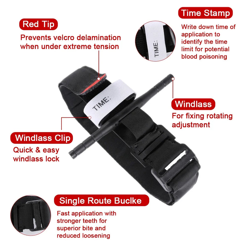 Portable safety tourniquet, life-saving tactics, combat tourniquet, rotatingmedical emergency belt, outdoorcampingandexploration