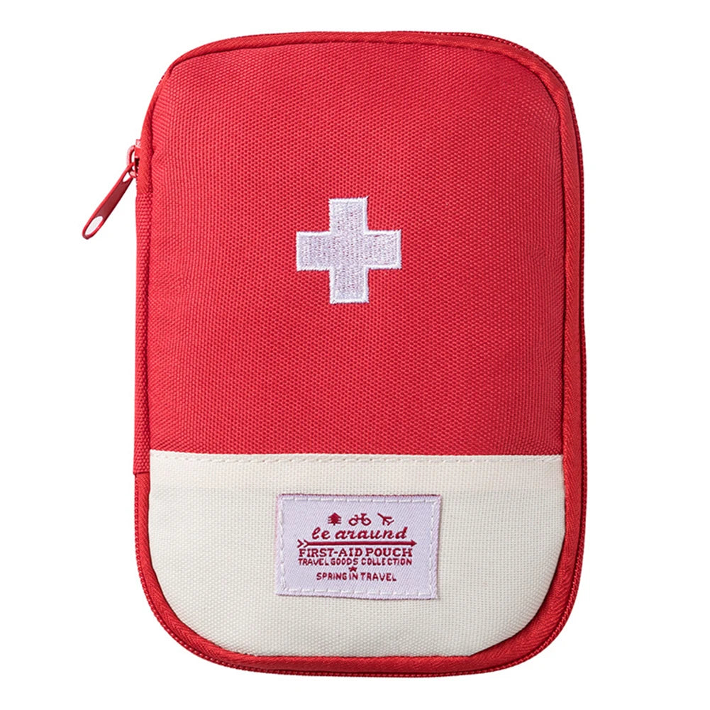 Portable Emergency Medicine Bag Mini First Aid Kit Small Storage Bag Empty Medicine Bag for Outdoor Camping Hiking Travel