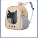 Pet Supplies Cat Carrier Bag PU Portable Travel Outdoor Backpack for Cat Small Dogs Transparent Breathable Carrying Shoulder Bag