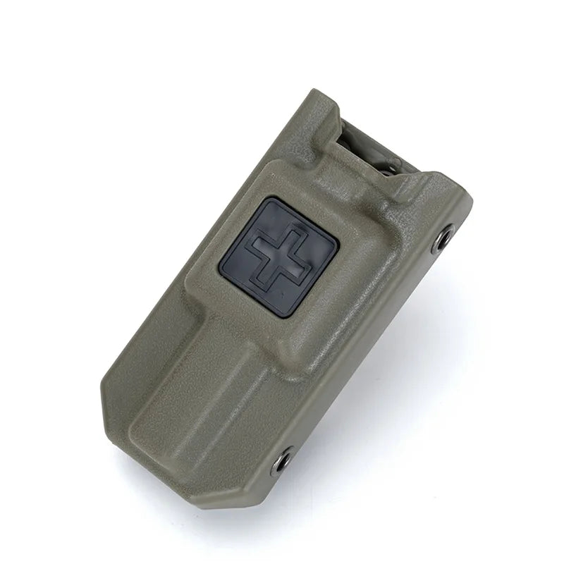 2pcs Tactical Tourniquet Cat Storage Box Bag MOLLE Package Fan Outdoor Emergency Tourniquetrats  for