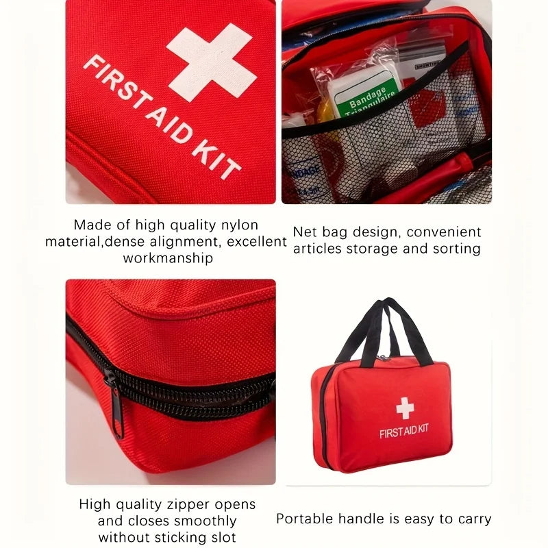First Aid Kit, Premium Compact Trauma Medical Kits for Any Emergencies, Ideal for Home, Office, Car, Travel, Outdoor, Camping,