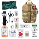 15PCS Survival First Aid Kit Survival Full Set Outdoor Gear Emergency Kits Trauma Bag Camping Hiking Adventures
