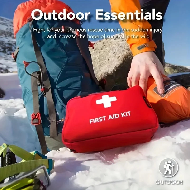 First Aid Kit, Premium Compact Trauma Medical Kits for Any Emergencies, Ideal for Home, Office, Car, Travel, Outdoor, Camping,