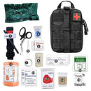 15PCS Survival First Aid Kit Survival Full Set Outdoor Gear Emergency Kits Trauma Bag Camping Hiking Adventures