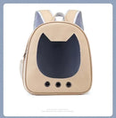 Pet Supplies Cat Carrier Bag PU Portable Travel Outdoor Backpack for Cat Small Dogs Transparent Breathable Carrying Shoulder Bag