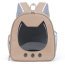 Pet Supplies Cat Carrier Bag PU Portable Travel Outdoor Backpack for Cat Small Dogs Transparent Breathable Carrying Shoulder Bag