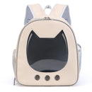 Pet Supplies Cat Carrier Bag PU Portable Travel Outdoor Backpack for Cat Small Dogs Transparent Breathable Carrying Shoulder Bag