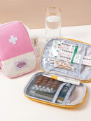 Portable Emergency Medicine Bag Mini First Aid Kit Small Storage Bag Empty Medicine Bag for Outdoor Camping Hiking Travel