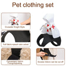 Dog Costumes Halloween Funny Pet Dress Up Clothes For Party Holiday Cute Cosplay Cat Costumes Black White Templar Knights Outfit