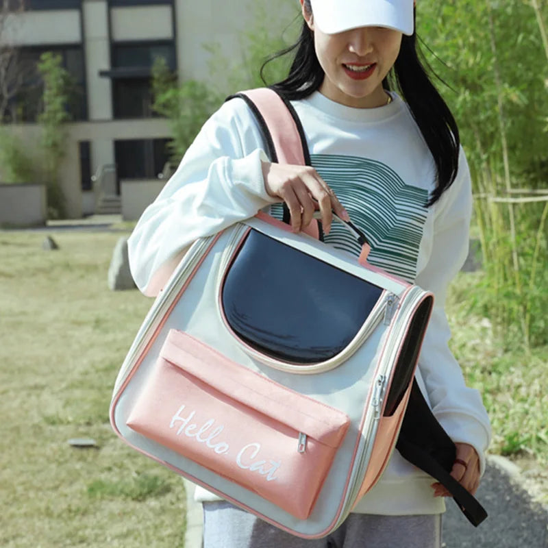Cat Carrier Bags Windproof Outdoor Travel Backpack for Cat Small Dogs Transport Carrying Bag Cat Backpack Carriers With Cushion