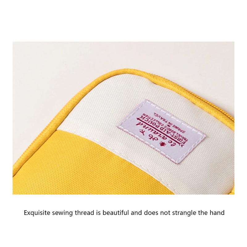 Portable Emergency Medicine Bag Mini First Aid Kit Small Storage Bag Empty Medicine Bag for Outdoor Camping Hiking Travel