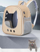 Pet Supplies Cat Carrier Bag PU Portable Travel Outdoor Backpack for Cat Small Dogs Transparent Breathable Carrying Shoulder Bag