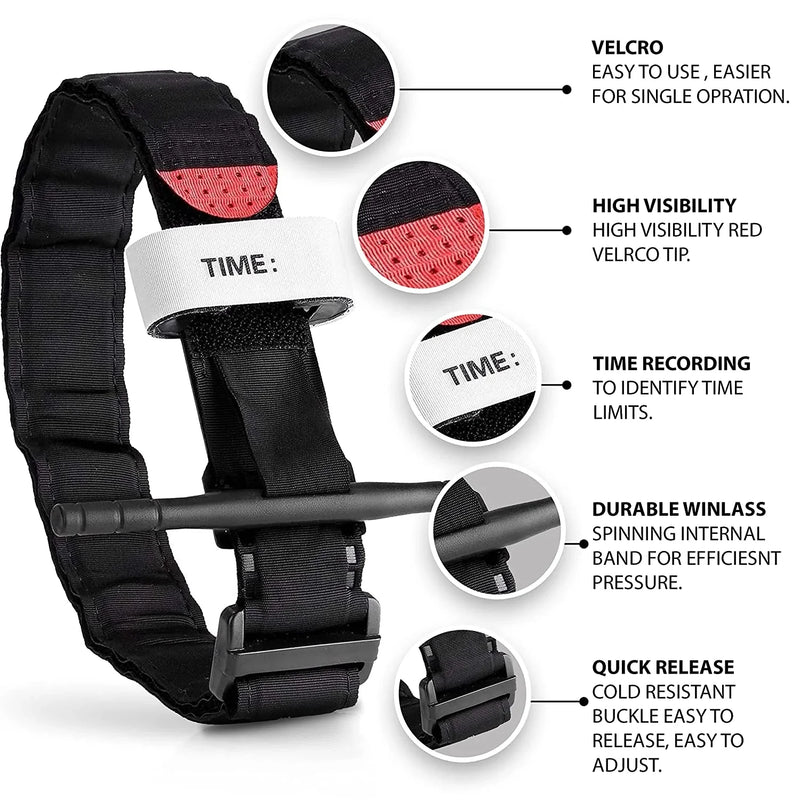 Portable safety tourniquet, life-saving tactics, combat tourniquet, rotatingmedical emergency belt, outdoorcampingandexploration