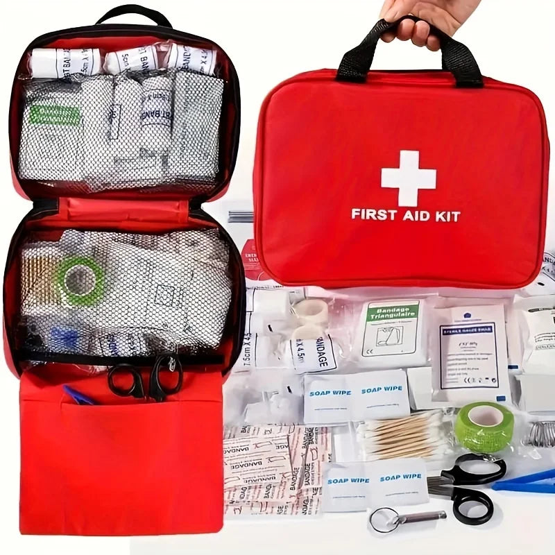 First Aid Kit, Premium Compact Trauma Medical Kits for Any Emergencies, Ideal for Home, Office, Car, Travel, Outdoor, Camping,
