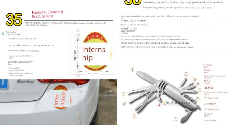 Car Emergency Kit in-Vehicle Hand Tool Set Maintenance and Rescue Security Kit Car Toolbox Car First Aid Kits Boxes