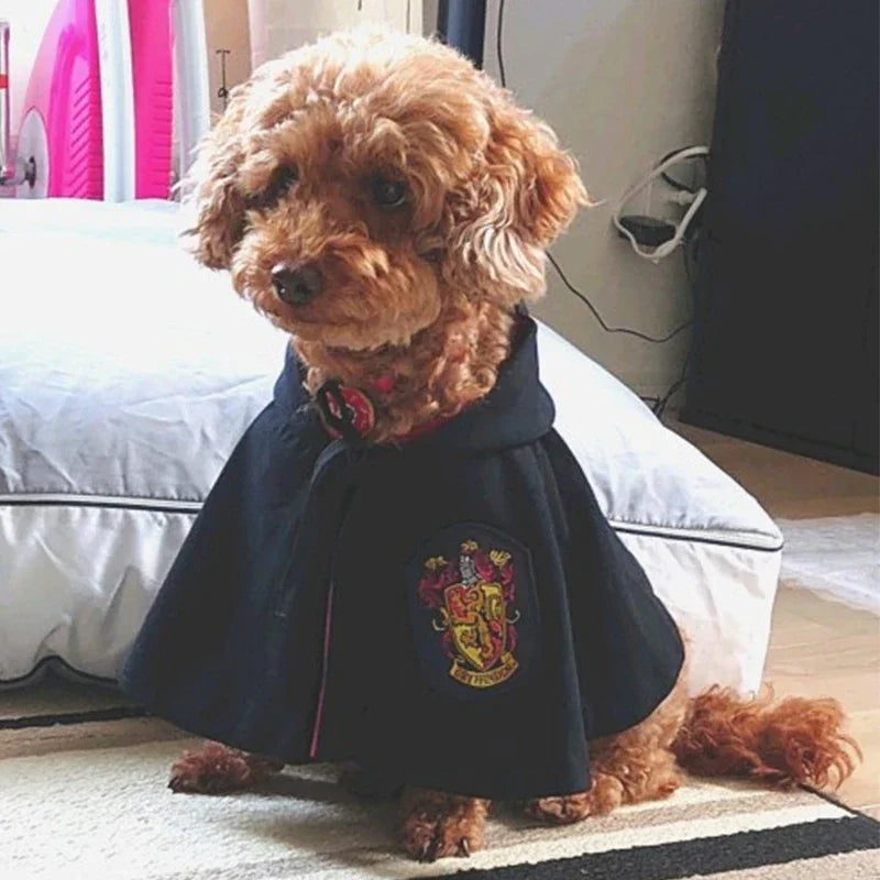 Halloween Dog Costume Magic Academy Cosplay Clothes Pet Cape Cat Decoration Halloween Cloak College Cloak Costume for Cat Pet