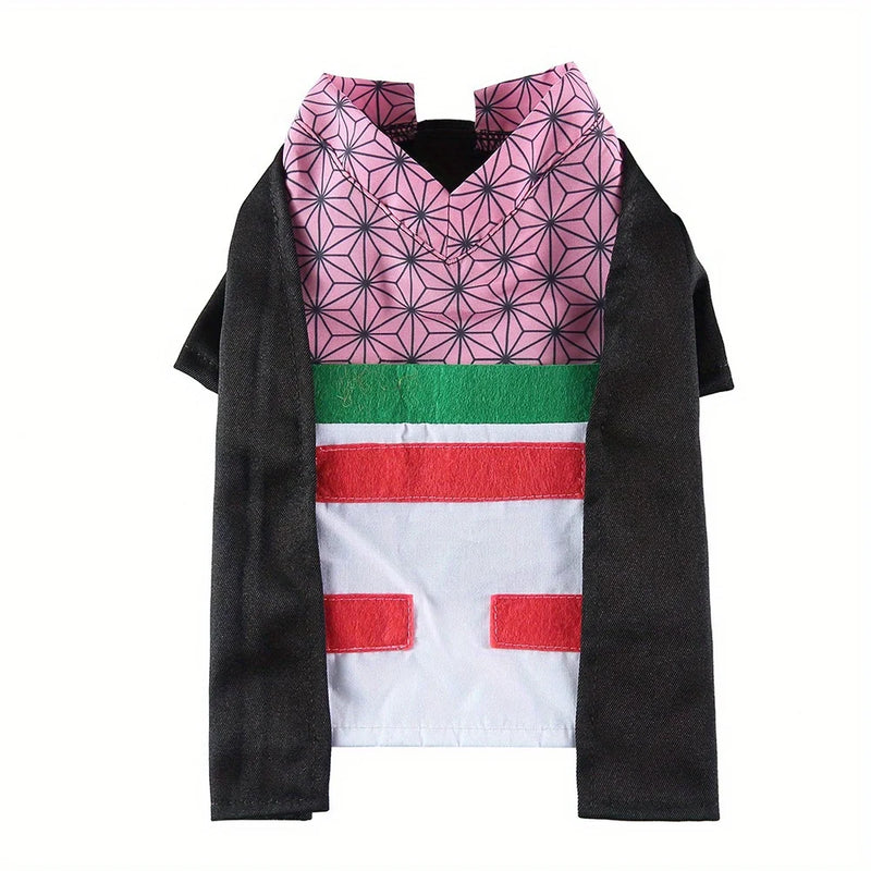 Pet Halloween Costume for Small Dogs and Cats – Cosplay Outfit for Puppy Kitten Japanese Kimono  Dress Up