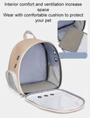 Pet Supplies Cat Carrier Bag PU Portable Travel Outdoor Backpack for Cat Small Dogs Transparent Breathable Carrying Shoulder Bag