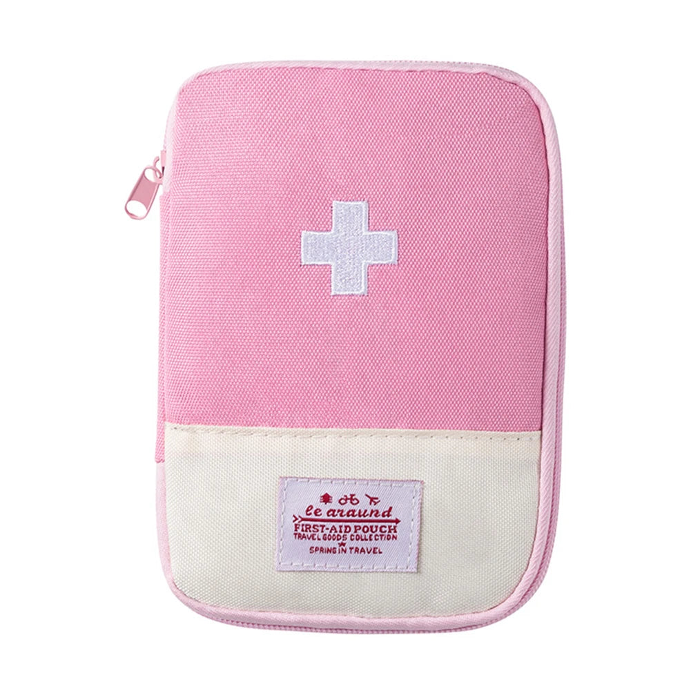 Portable Emergency Medicine Bag Mini First Aid Kit Small Storage Bag Empty Medicine Bag for Outdoor Camping Hiking Travel
