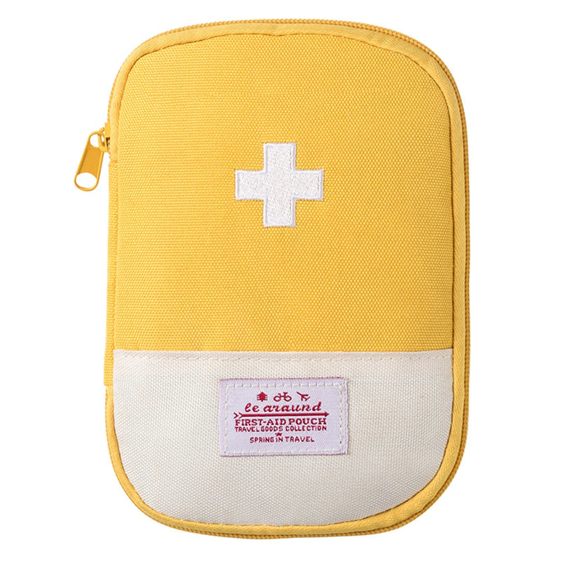 Portable Emergency Medicine Bag Mini First Aid Kit Small Storage Bag Empty Medicine Bag for Outdoor Camping Hiking Travel