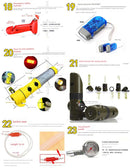 Car Emergency Kit in-Vehicle Hand Tool Set Maintenance and Rescue Security Kit Car Toolbox Car First Aid Kits Boxes