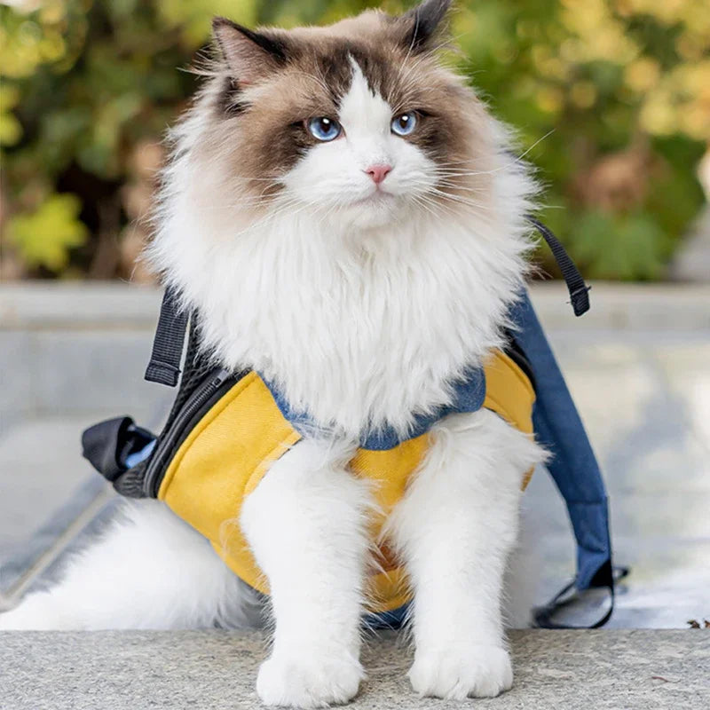 Cat Carrying Bag Design Cat Carrier Bag Cotton Canvas Backpack for Kitty Cat Supplies Bolso Transportador De Gatos Cat Carrier