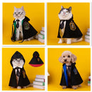 Halloween Dog Costume Magic Academy Cosplay Clothes Pet Cape Cat Decoration Halloween Cloak College Cloak Costume for Cat Pet