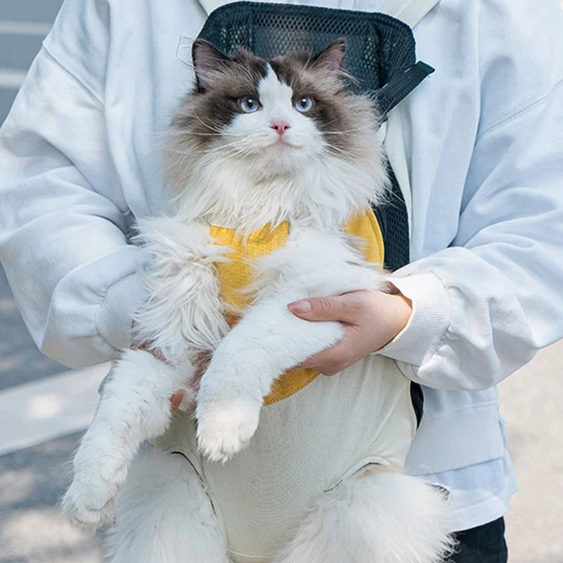 Cat Carrying Bag Design Cat Carrier Bag Cotton Canvas Backpack for Kitty Cat Supplies Bolso Transportador De Gatos Cat Carrier