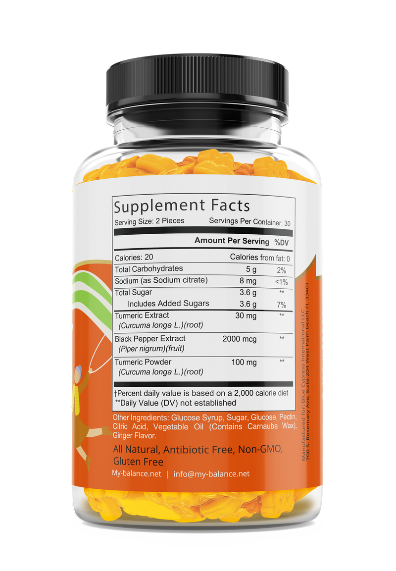 Turmeric Gummies with Black Pepper