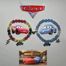 2PCS/set Fast And Furious Bat Matching Bracelets For Couples Bracelets Cool Race Car Victory Banner BFF Beaded Bracelet Jewelry