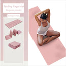 Pilates TPE Yoga Mats Anti-Slip Grey Purple Pink Gymnastics Mat Foldable Yoga Meditation Pad Men Women
