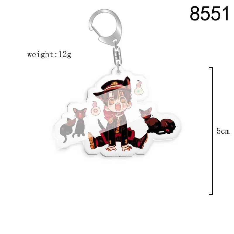 Toilet-bound Hanako-kun Japanese Anime Peripherals Minamoto Kou Acrylic Keychain Collectible Backpack Key Ring Creative Gifts