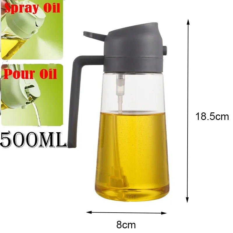 200/300ml Oil Spray Bottle Camping BBQ Cooking Kitchen Baking Olive Oil Soy Sauce Dispenser Vinegar Air Fryer Sprayer Gadgets