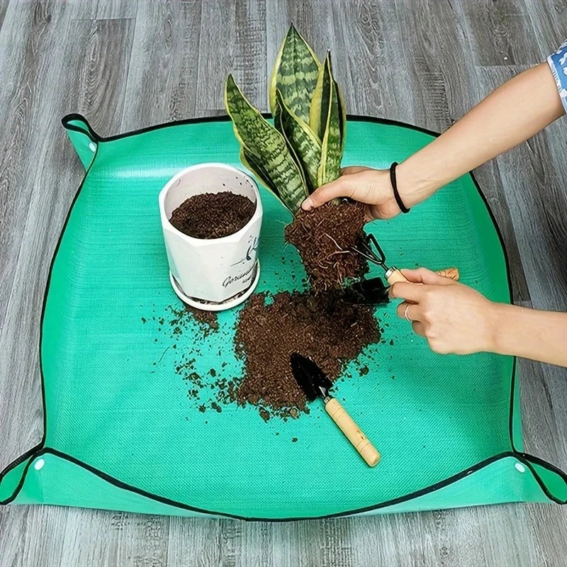1pcs Planting Mat Gardening Potting Pad Foldable Garden Plant Flower Pot Transplanting Waterproof Mats