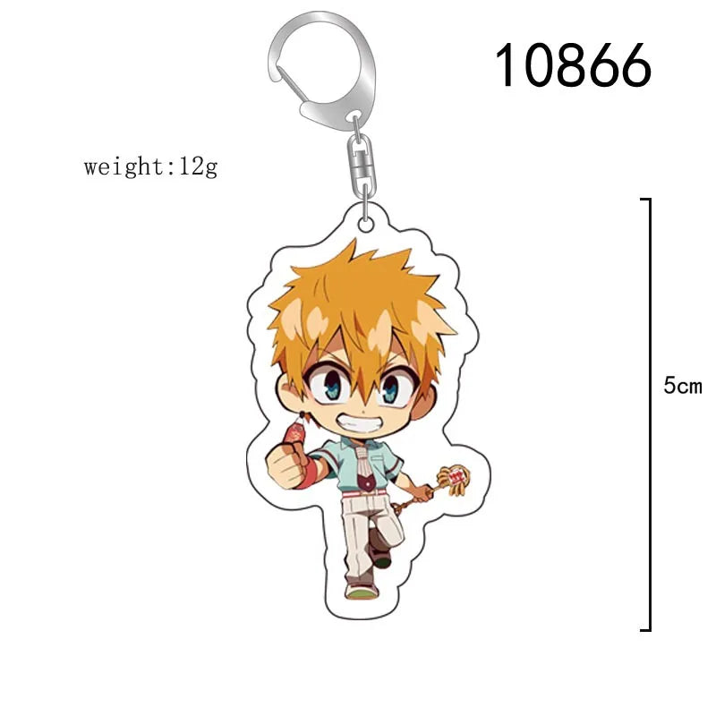 Toilet-bound Hanako-kun Japanese Anime Peripherals Minamoto Kou Acrylic Keychain Collectible Backpack Key Ring Creative Gifts