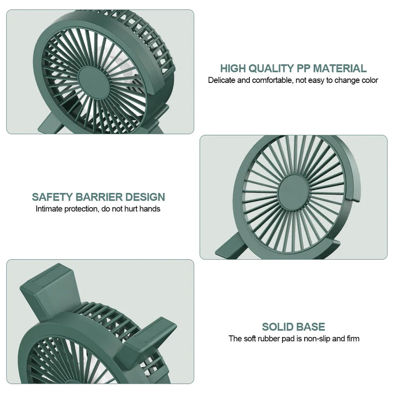 Electric Mini Fan Portable Cooling for Laptops Silent Usb Fan for Home Office outdoor Desktop Cooler Camping Air Mini Appliances