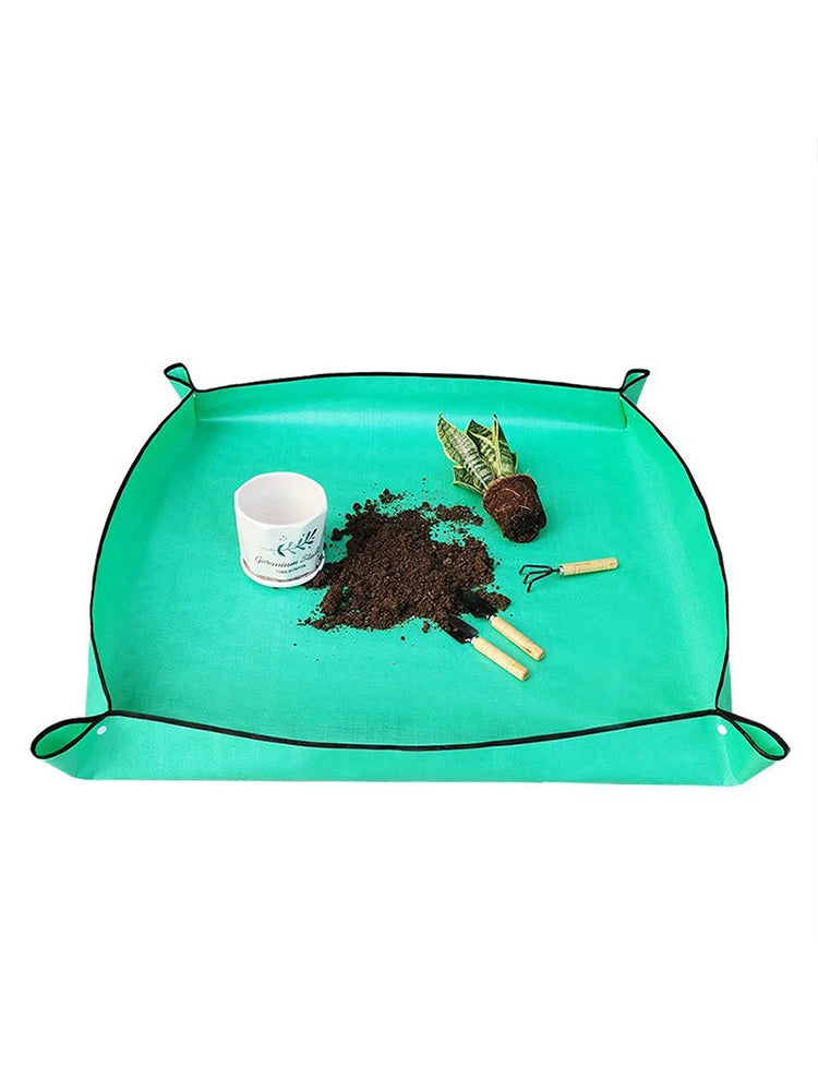 1pcs Planting Mat Gardening Potting Pad Foldable Garden Plant Flower Pot Transplanting Waterproof Mats
