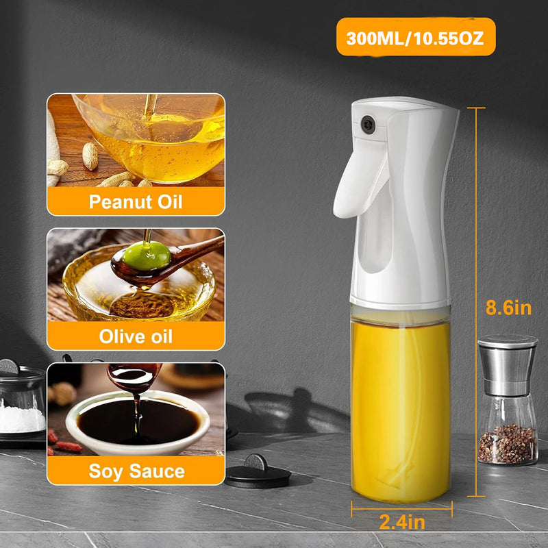 200/300ml Oil Spray Bottle Camping BBQ Cooking Kitchen Baking Olive Oil Soy Sauce Dispenser Vinegar Air Fryer Sprayer Gadgets