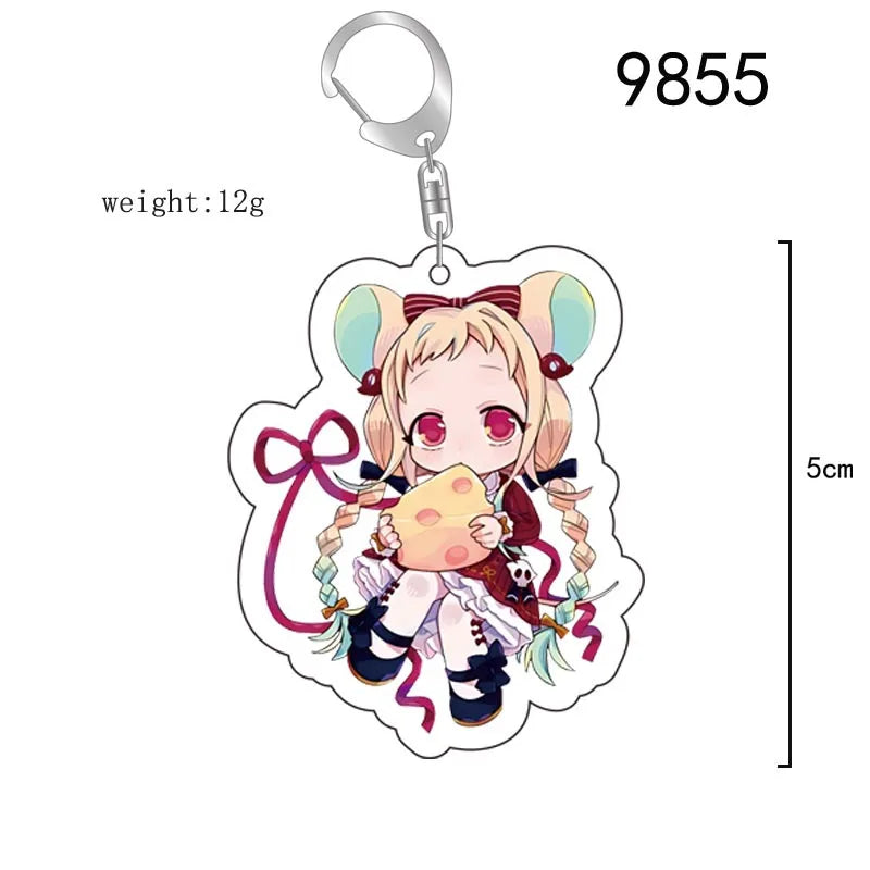 Toilet-bound Hanako-kun Japanese Anime Peripherals Minamoto Kou Acrylic Keychain Collectible Backpack Key Ring Creative Gifts