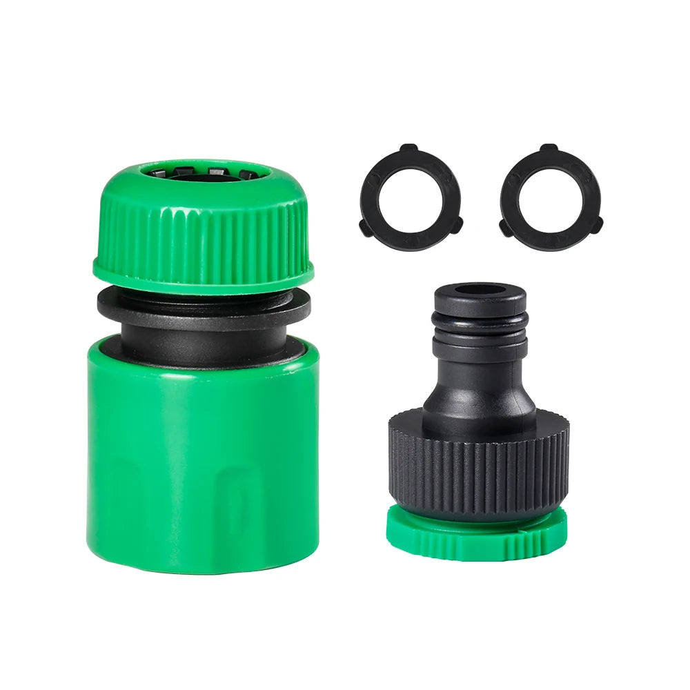Garden Watering Hose ABS Quick Connector 1/2” End Double Male Hose Coupling Joint Adapter Extender Set For Hose Pipe Tube