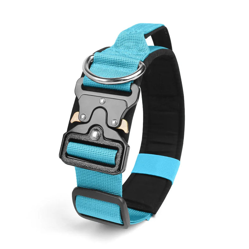 Large Dog Collars Leash Harness Medium Big Collar Durable Tactical Adjustable Training German Shepherd Set Supplies Accessories