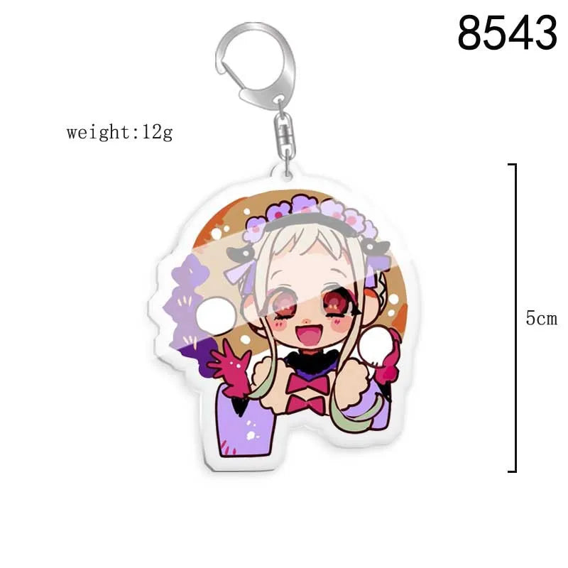 Toilet-bound Hanako-kun Japanese Anime Peripherals Minamoto Kou Acrylic Keychain Collectible Backpack Key Ring Creative Gifts