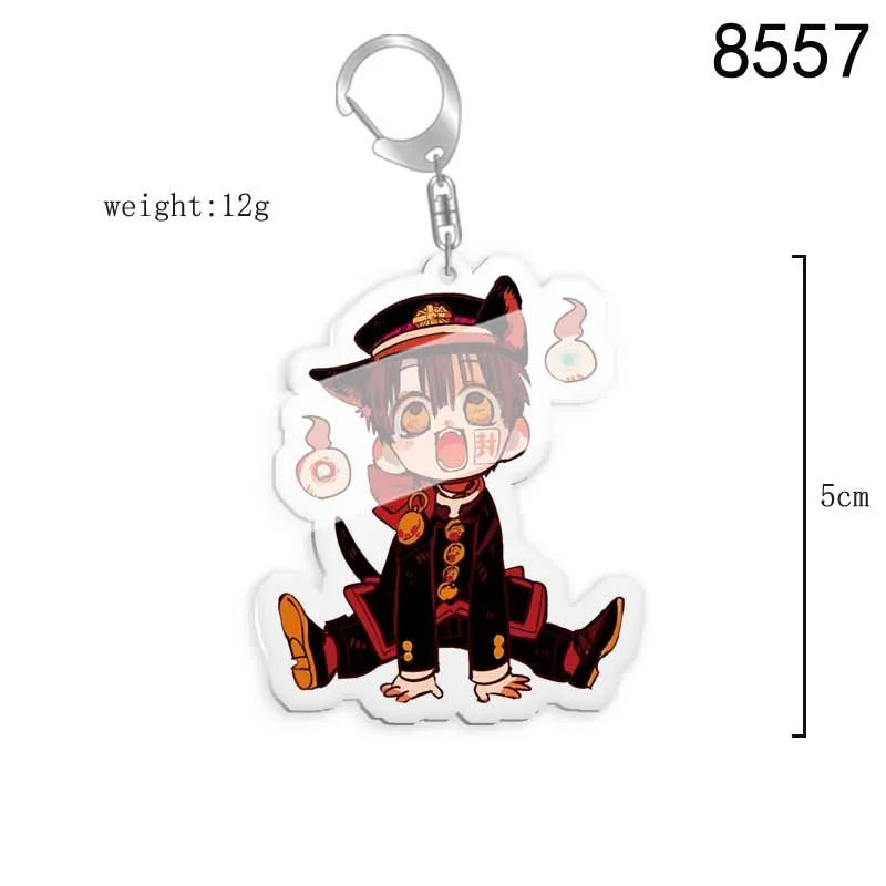 Toilet-bound Hanako-kun Japanese Anime Peripherals Minamoto Kou Acrylic Keychain Collectible Backpack Key Ring Creative Gifts