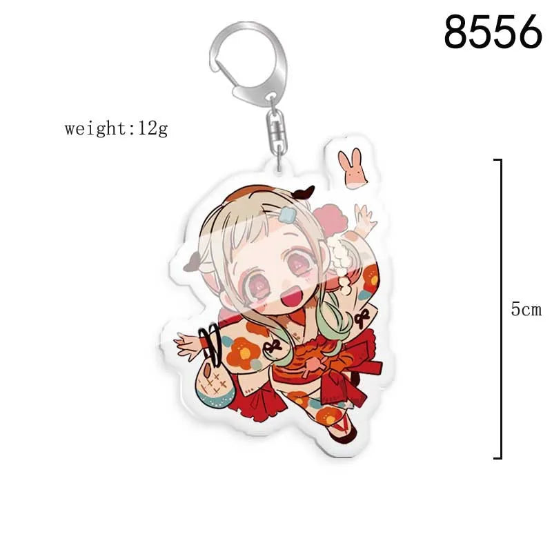 Toilet-bound Hanako-kun Japanese Anime Peripherals Minamoto Kou Acrylic Keychain Collectible Backpack Key Ring Creative Gifts